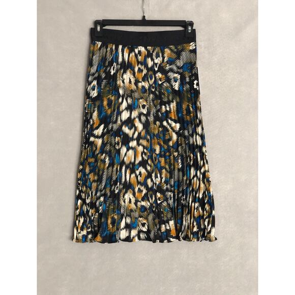 Dkny Dresses & Skirts - DKNY Midi Skirt Pleated in Brstrk Leo Women's XS
